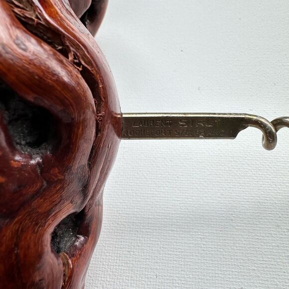 EXTRA LARGE 1930s’ Grape Vine Cork Screw French Siret Laurent Barware 16" Long! - Picture 5 of 6